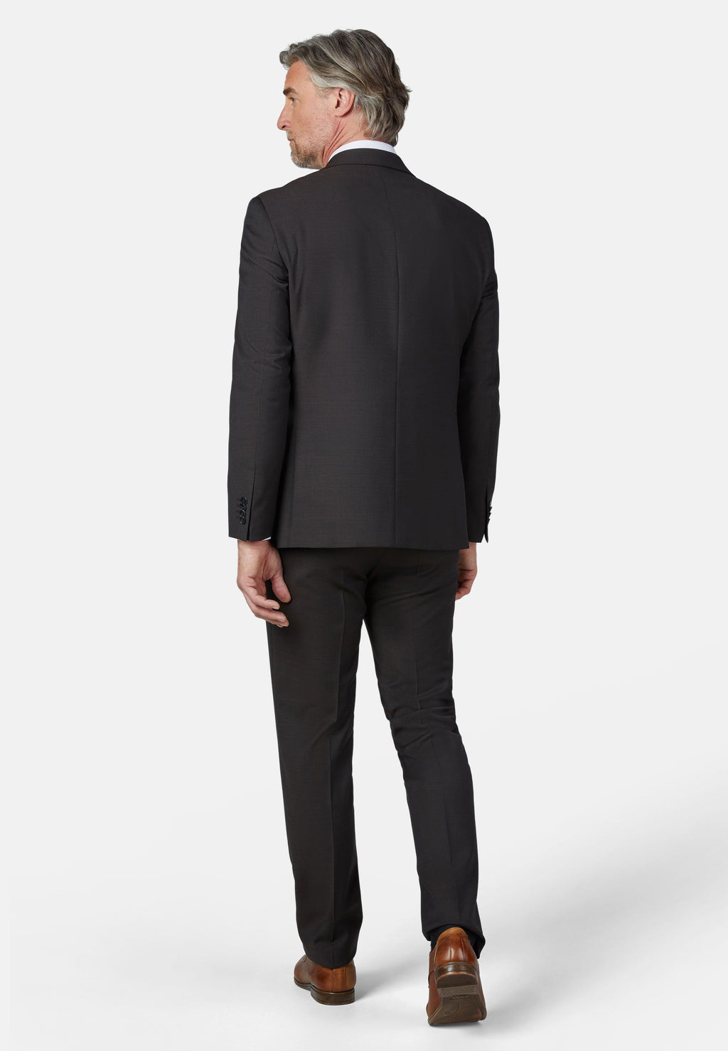 ANZUG MODERN FIT – Schwarzbraun – Ansicht 2