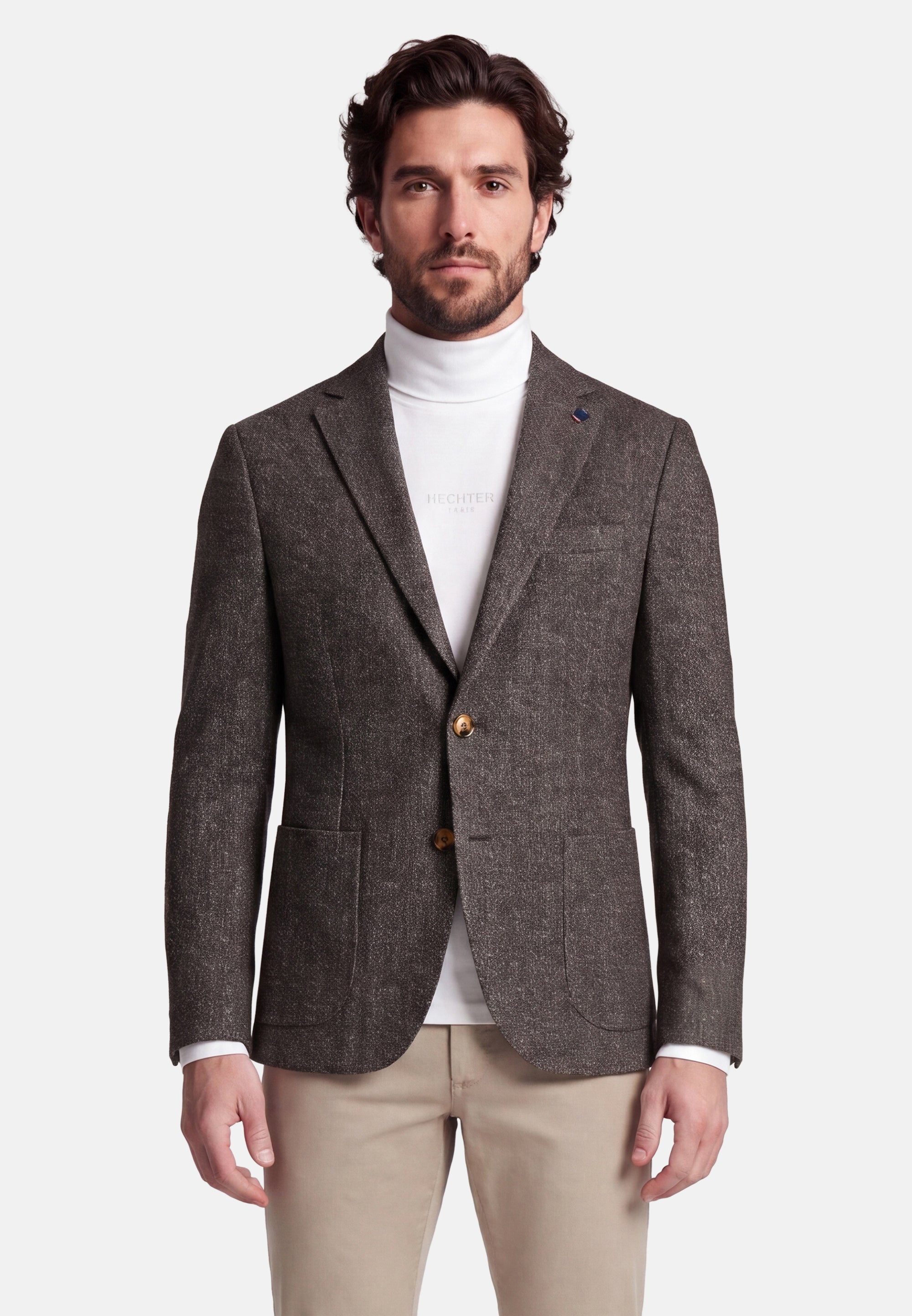 JERSEY SAKKO MODERN FIT – Dunkelgrün – Ansicht 1