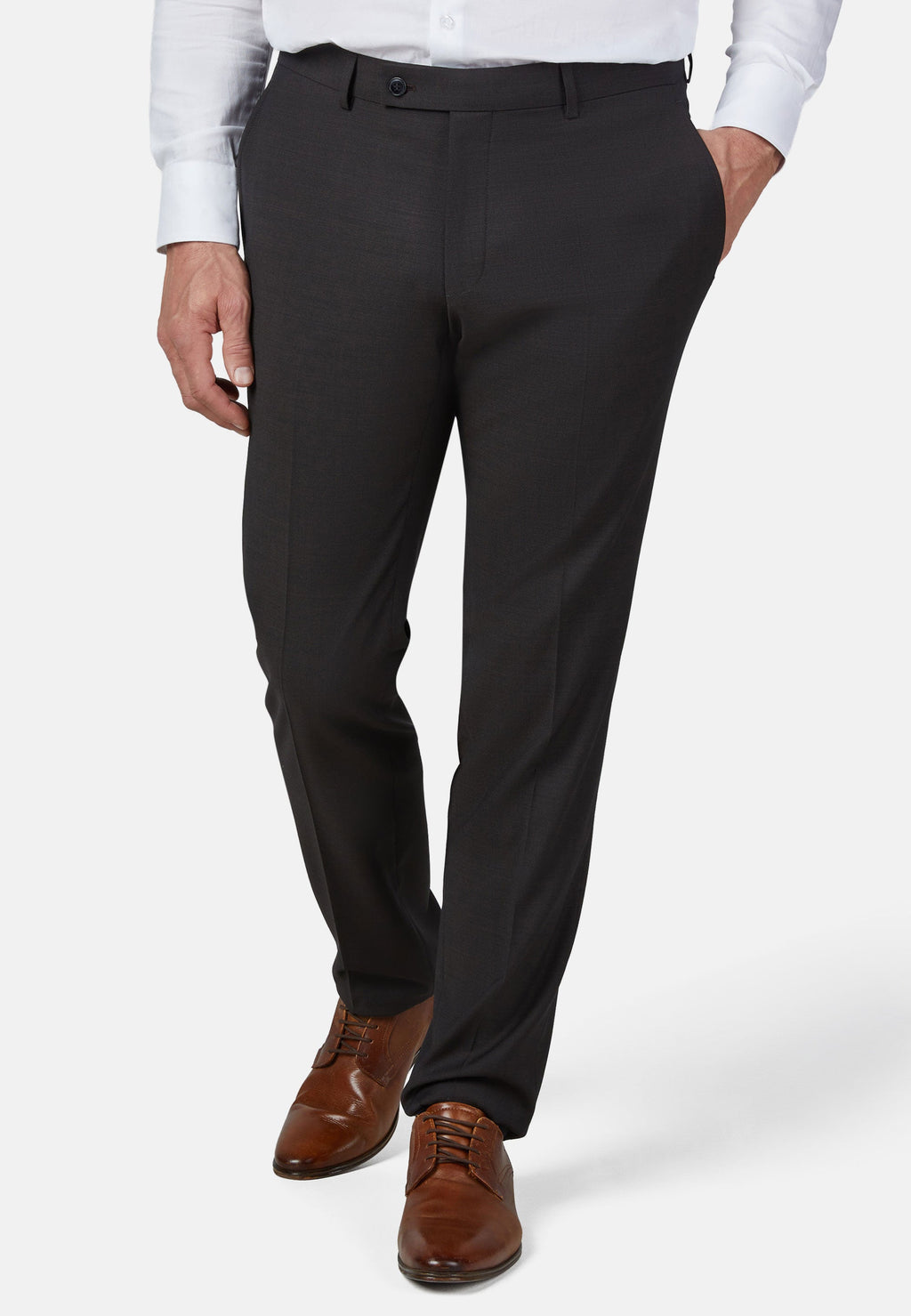 ANZUG MODERN FIT – Schwarzbraun – Ansicht 8