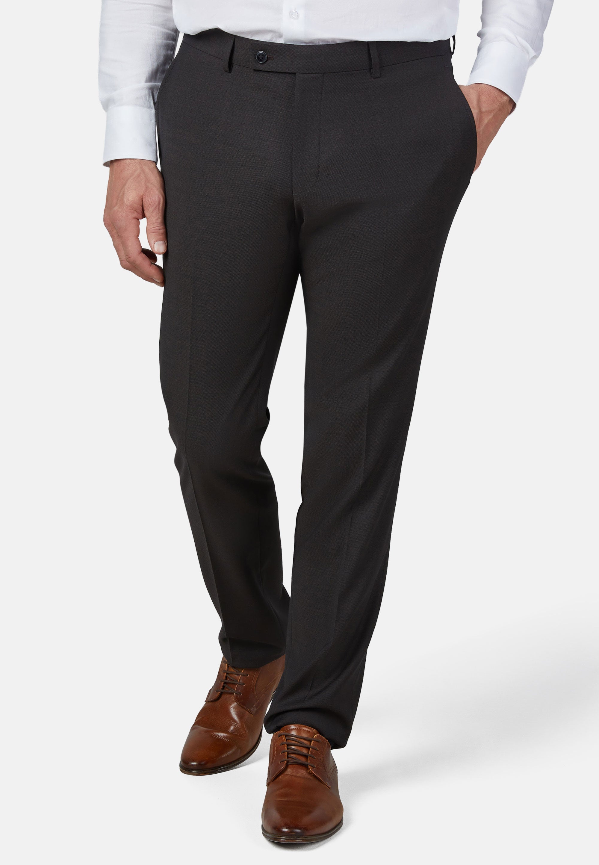 ANZUG MODERN FIT – Schwarzbraun – Ansicht 8