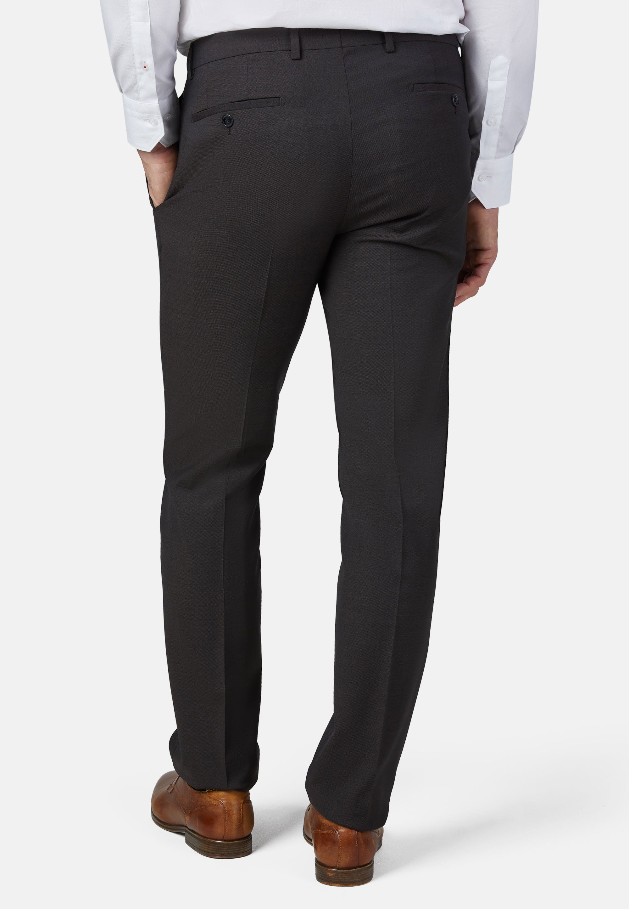 ANZUG MODERN FIT – Schwarzbraun – Ansicht 9