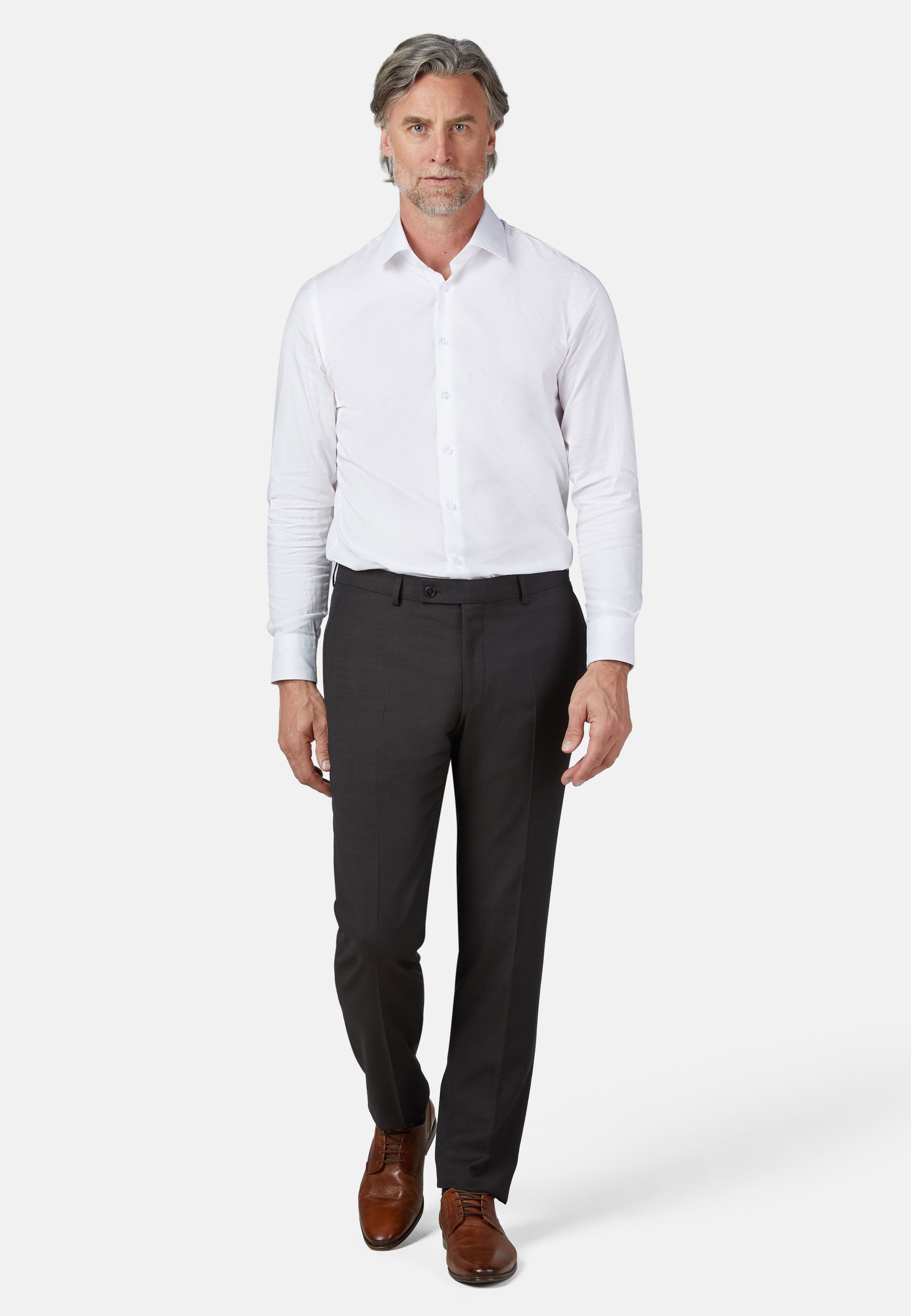 ANZUG MODERN FIT – Schwarzbraun – Ansicht 13