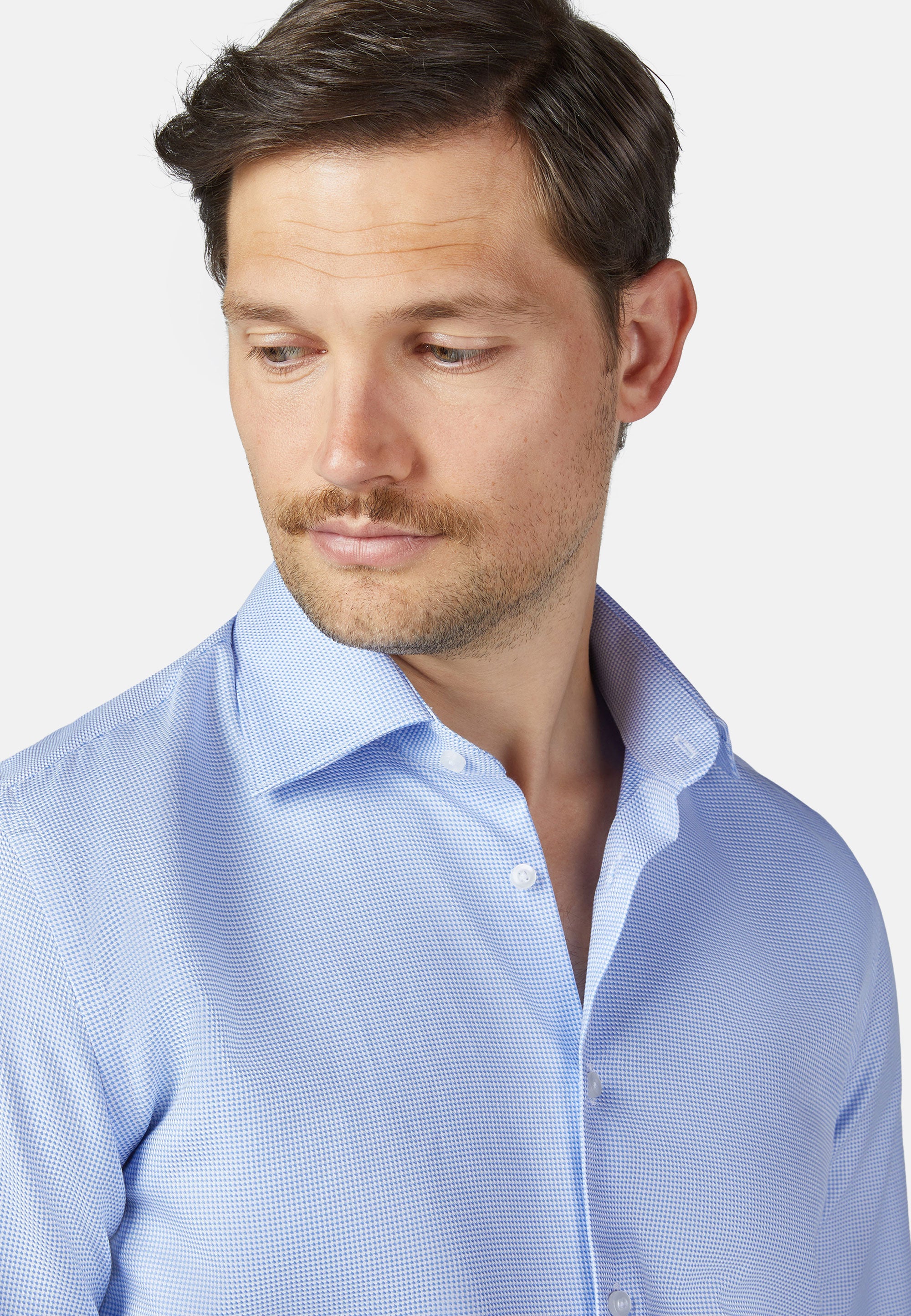 CITY HEMD MODERN FIT – Stahlblau – Ansicht 3