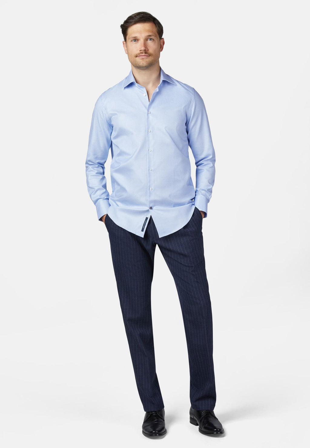 CITY HEMD MODERN FIT – Stahlblau – Ansicht 6