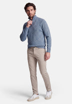 STRICK ZIP TROYER – Hellblau – Ansicht 6