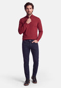 STRICK ZIP TROYER – Bordeaux – Ansicht 6