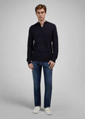 PULL EN TRICOT AVEC COL MONTANT ET FERMETURE ÉCLAIR