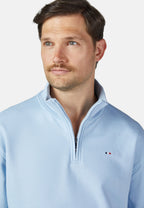 ZIP TROYER SWEAT – Hellblau – Ansicht 3