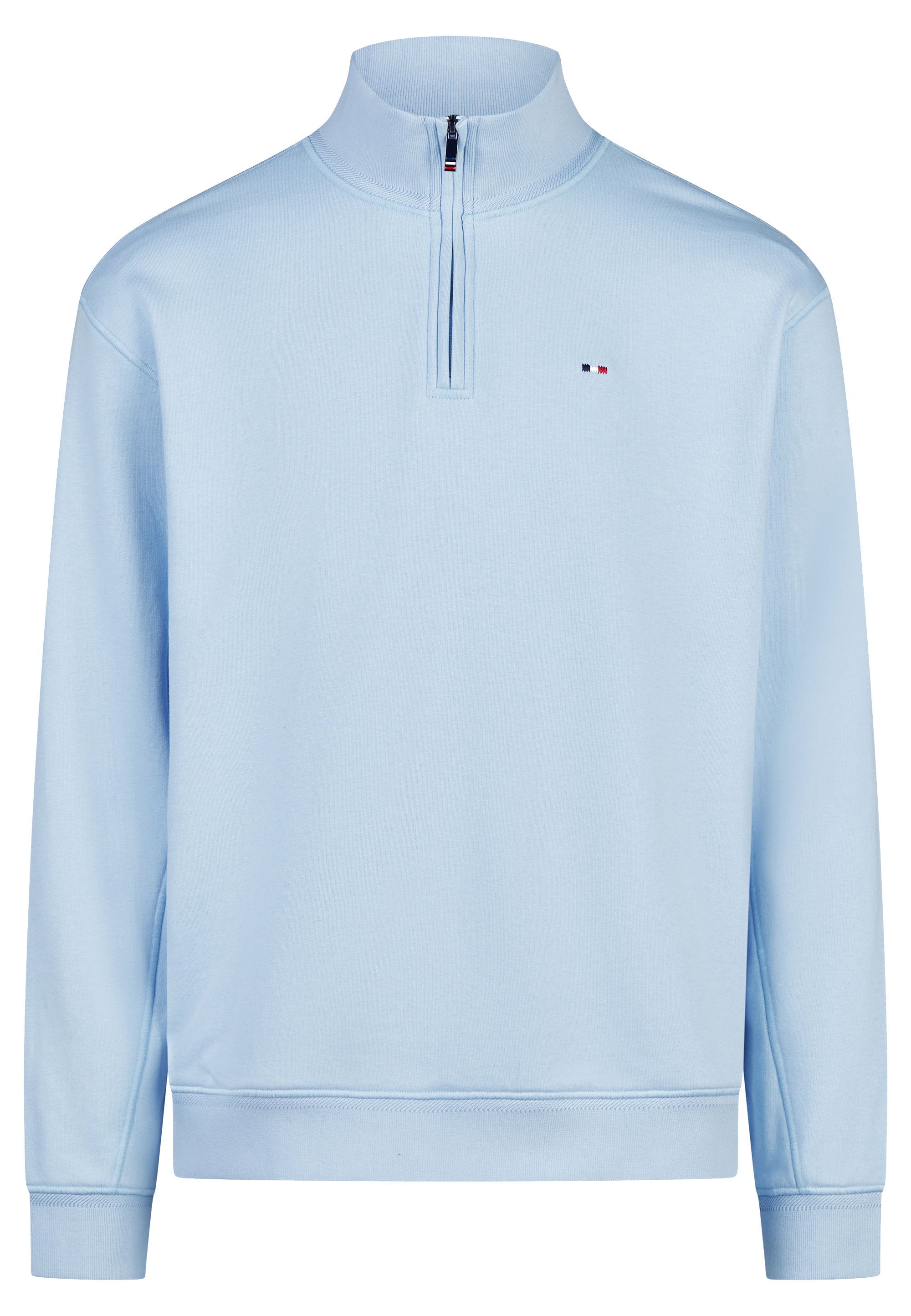 ZIP TROYER SWEAT – Hellblau – Ansicht 4