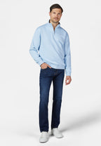 ZIP TROYER SWEAT – Hellblau – Ansicht 6